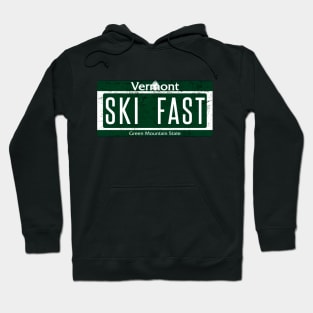 Skiing Fast Ski Fast Skiing Vermont Ski East Hoodie